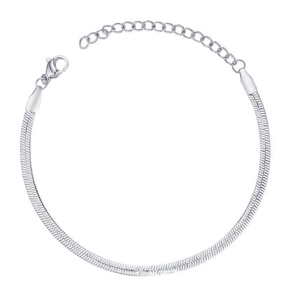 18K Gold Titanium Plated Steel Minimalist Bracelet