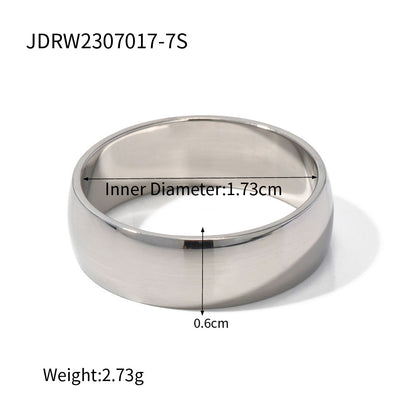 18K Gold Plated Titanium Steel Women's Bracelet Ring