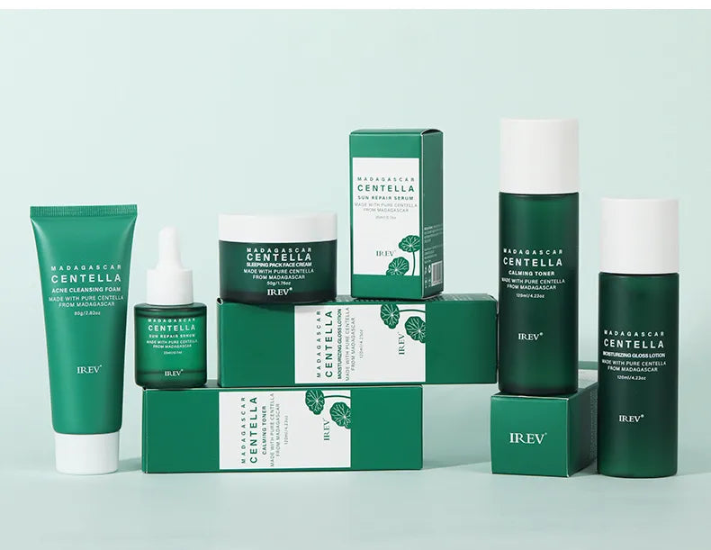 Private Label Skin Repair Centella Skin Care Kit Soothes Acne Face Care