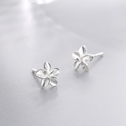 Flower Egg Earrings - Floral Stud Earrings