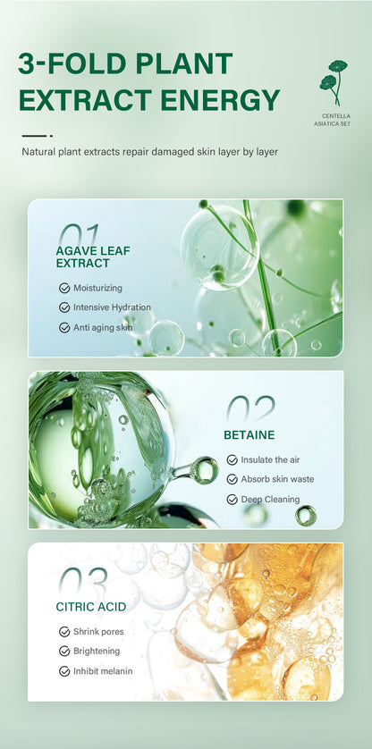 Private Label Skin Repair Centella Skin Care Kit Soothes Acne Face Care